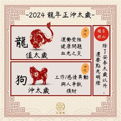 犯沖會怎樣|【2024龍年犯太歲】龍狗牛兔生肖要注意！(附化解方。